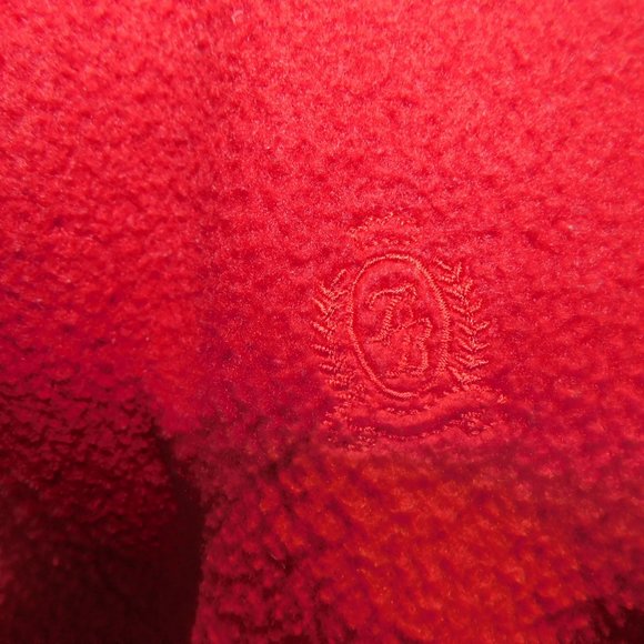 *SHIPS $4.99* Bugle Boy L 1/4 zip fleece red EUC - Picture 7 of 8